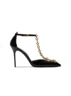 Balmain Sync Patent Leather Stilettos In Black