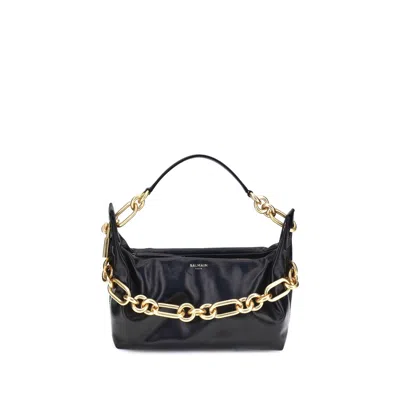 Balmain Sync Shoulder Bag In Black