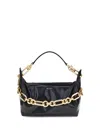 Balmain Black Sync Medium Shoulder Bag In Black