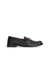 Balmain Sync Smooth-leather Loafers In Black