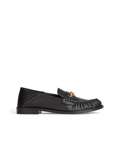 Balmain Sync Smooth-leather Loafers In Black