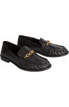 Balmain Sync Smooth-leather Loafers In Black