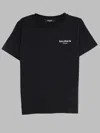 Balmain Logo-print Cotton T-shirt In Black
