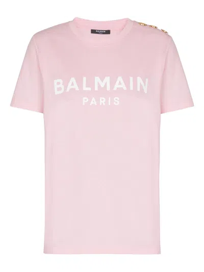 Balmain T-shirt In Pink