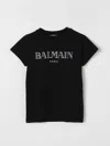 Balmain Logo-print Organic-cotton T-shirt In Black