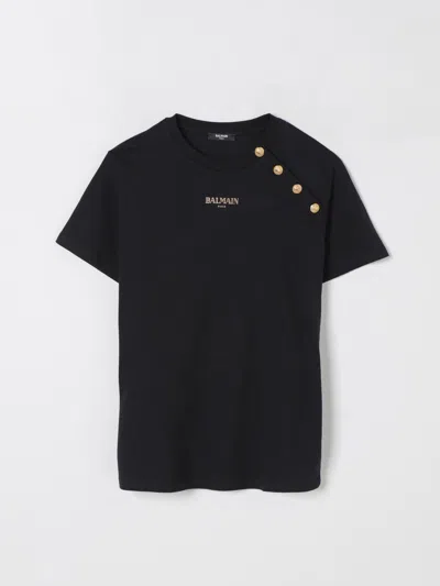 Balmain T-shirt  Kids Color Black