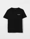 Balmain Logo-print Cotton T-shirt In Black