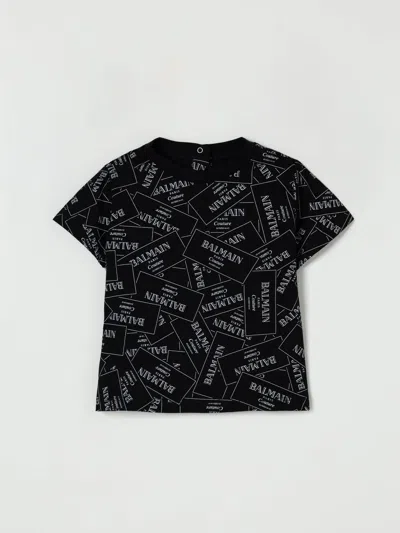 Balmain Babies' T-shirt  Kids Color Black