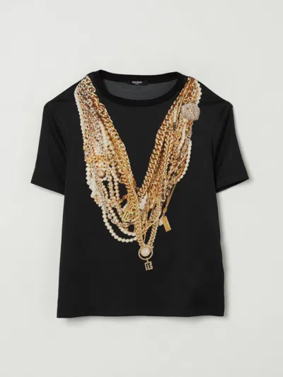 Balmain T-shirt  Kids Color Black