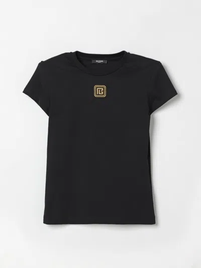 Balmain Kids' T-shirt  Kinder Farbe Schwarz