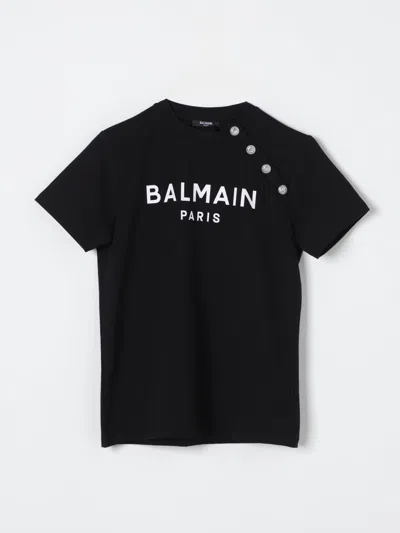 Balmain Kids' T-shirt  Kinder Farbe Schwarz
