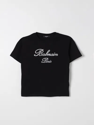 Balmain T-shirt  Kids Color Black In Schwarz