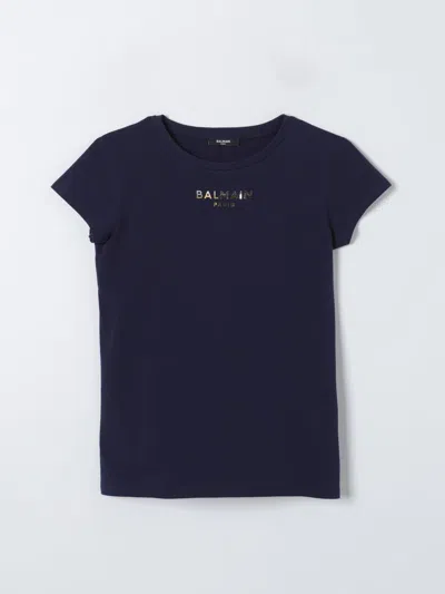 Balmain T-shirt  Kids Kids Color Blue