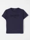 BALMAIN T-SHIRT BALMAIN KIDS COLOR BLUE,F80213009