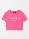 Balmain T-shirt  Kids Color Fuchsia