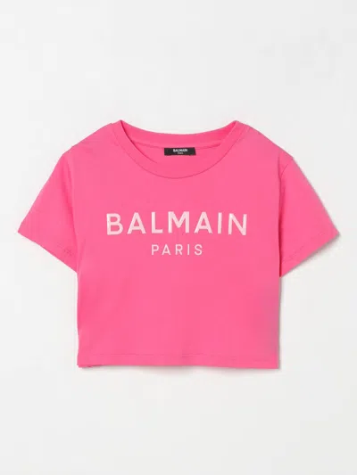Balmain T-shirt  Kids Color Fuchsia