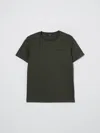 Balmain Logo-embroidered T-shirt In Green