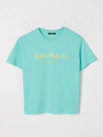 BALMAIN T-SHIRT BALMAIN KIDS COLOR MINT,G49287077