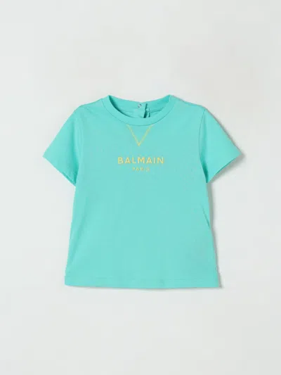 Balmain Babies' T-shirt  Kids Color Multicolor In Blue