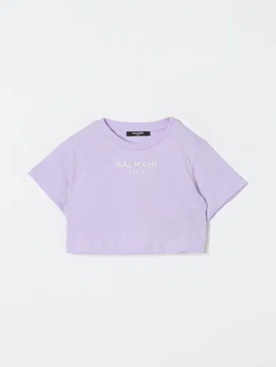 Balmain T-shirt  Kids Color Violet