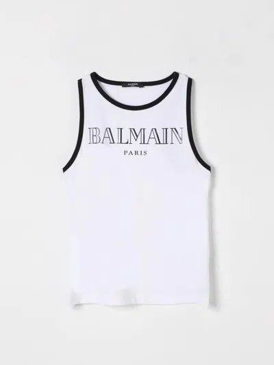 BALMAIN T-SHIRT BALMAIN KIDS COLOR WHITE,G48694001