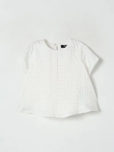 Balmain Babies' T-shirt  Kids Color White