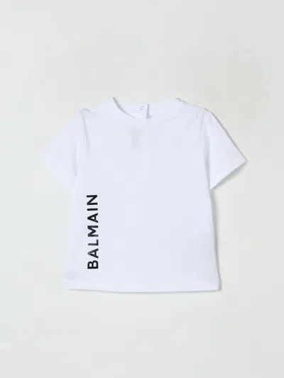 Balmain Babies' T-shirt  Kinder Farbe Weiss In White