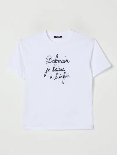 BALMAIN T恤 BALMAIN 儿童 颜色 白色,H22172001