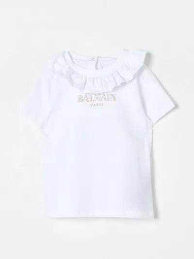 Balmain Babies' T-shirt  Kids Color White