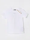 Balmain Kids' T-shirt  Kinder Farbe Weiss