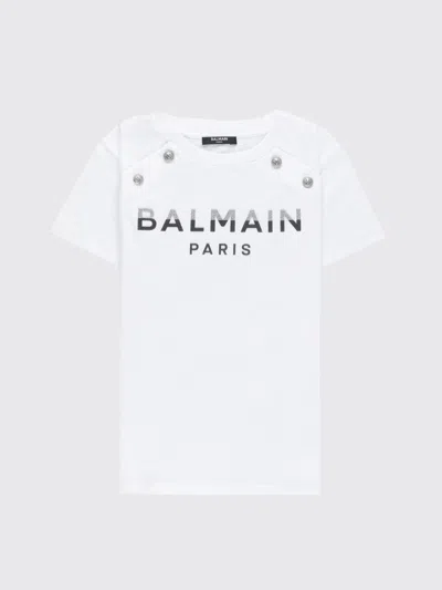Balmain T-shirt  Kids Color White In Weiss