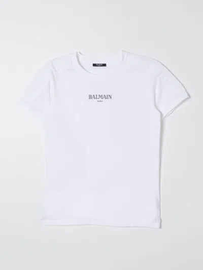 Balmain T-shirt  Kids Color White In Weiss