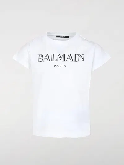 Balmain T-shirt  Kids Color White In Weiss