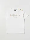 Balmain T-shirt  Kids Kinder Farbe Yellow Cream In Yellow Cream