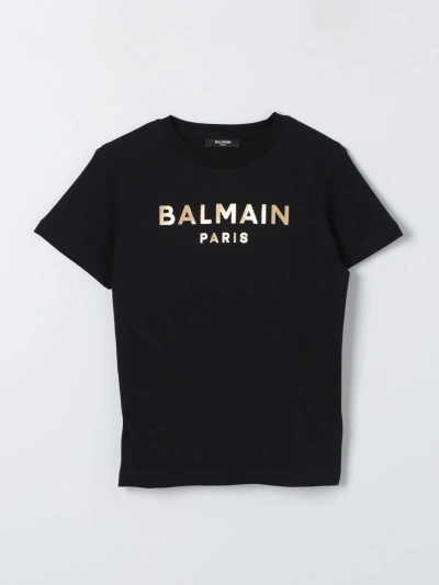 Balmain T-shirt  Kids Kids In Black 1