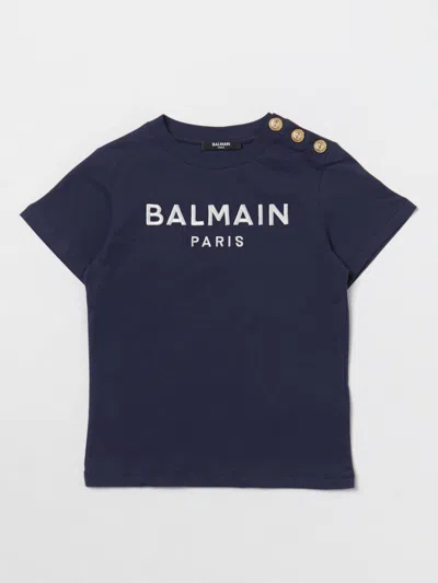 Balmain T-shirt  Kids Kids Color Blue