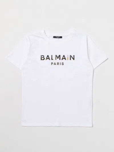 Balmain T-shirt  Kids Kids Color White 1 In Ne
