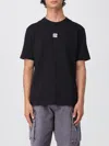 Balmain Black Crewneck T-shirt With Logo Print On The Front In Cotton Man In Black