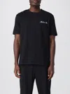 Balmain Black Cotton T-shirt In Blue