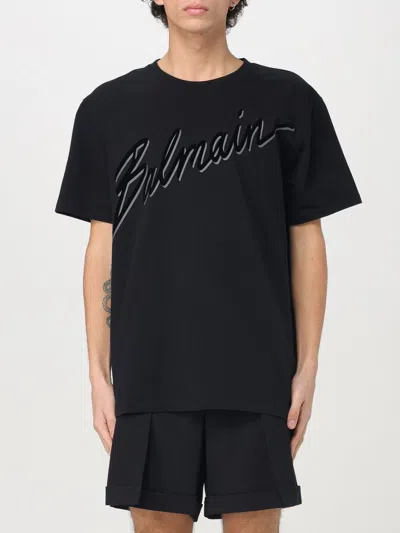 Balmain T-shirt  Men Color Black In Schwarz
