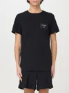 Balmain Couture Label T-shirt In Schwarz