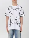 Balmain Love Letter Print T-shirt In White