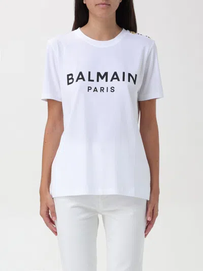 BALMAIN T-SHIRT BALMAIN WOMAN COLOR BLACK 1,F72562214