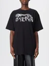 Balmain Leopard Print Cotton T-shirt In Black