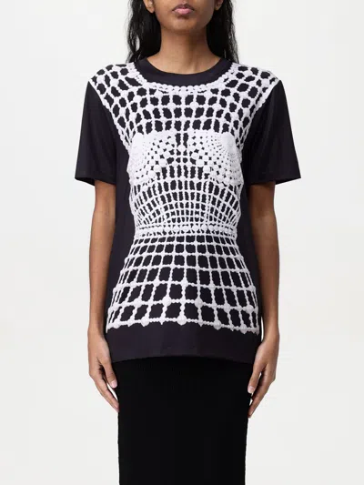 BALMAIN T-SHIRT BALMAIN WOMAN COLOR BLACK,420931002