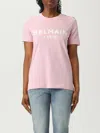 Balmain T Shirts And Polos Pink In Pink