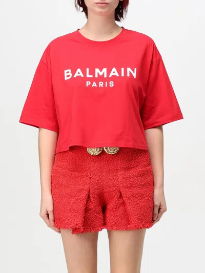 Balmain T-shirt  Woman Color Red In Rot