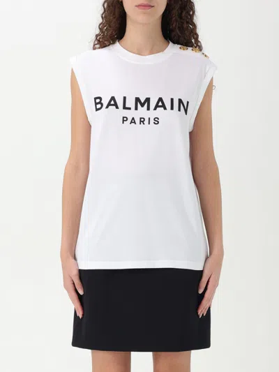 BALMAIN T-SHIRT BALMAIN WOMAN COLOR WHITE,G42592001
