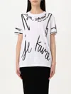Balmain Sl Writing Printed T-shirt In White