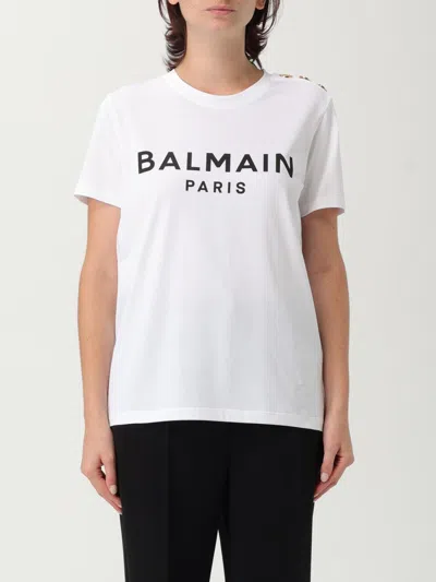BALMAIN T-SHIRT BALMAIN WOMAN COLOR WHITE,431130001